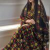 جلابية قطنية جميلة مع شيلة متناسقة